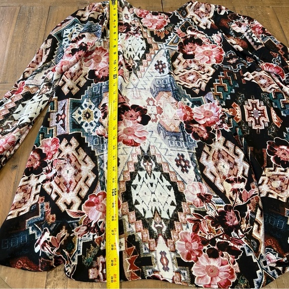 Show Me Your Mumu Jamie Tunic Mini Babydoll Dress XS Tribal Floral Mixed Print - Picture 7 of 9